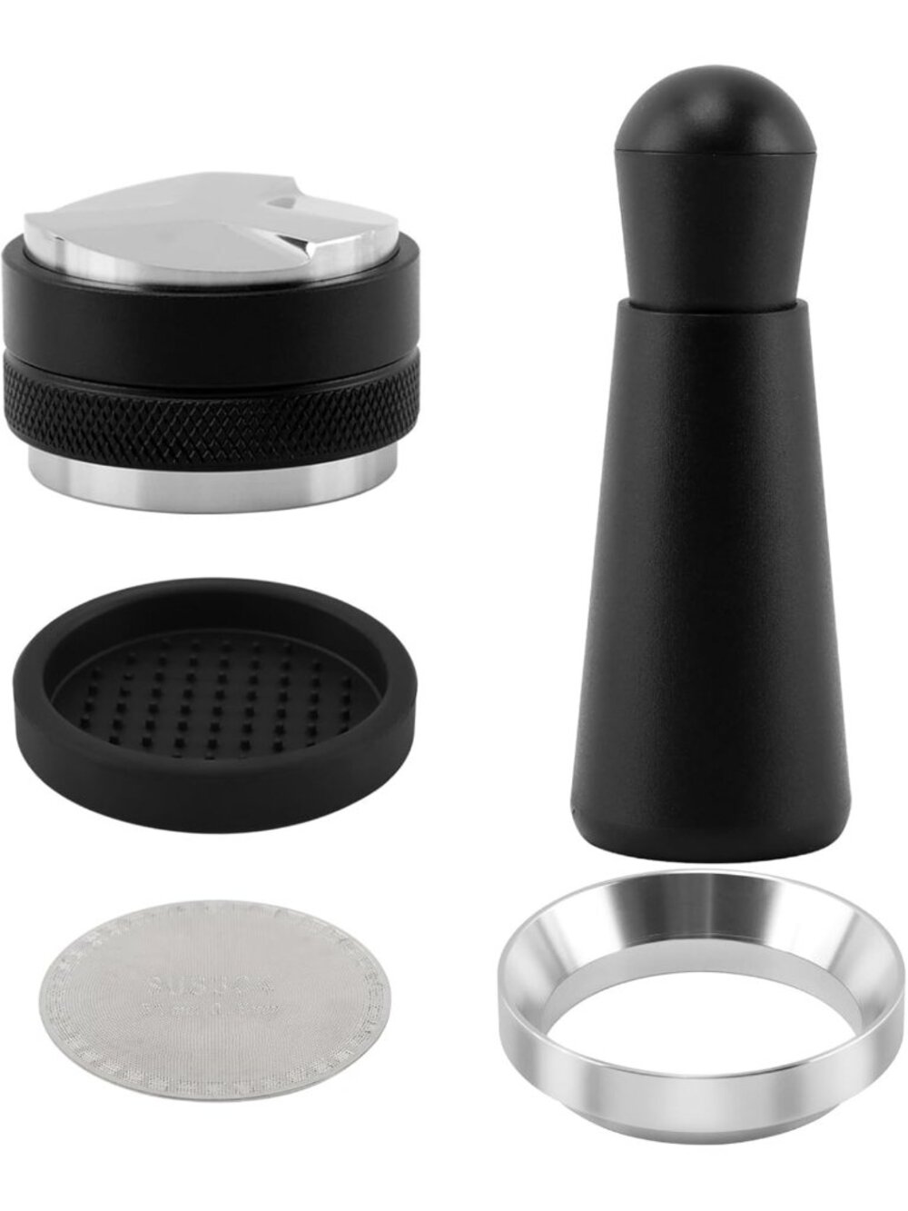 Espresso Accessories Kit - 51mm Coffee Tamper, Distributor & Dosing Funnel
